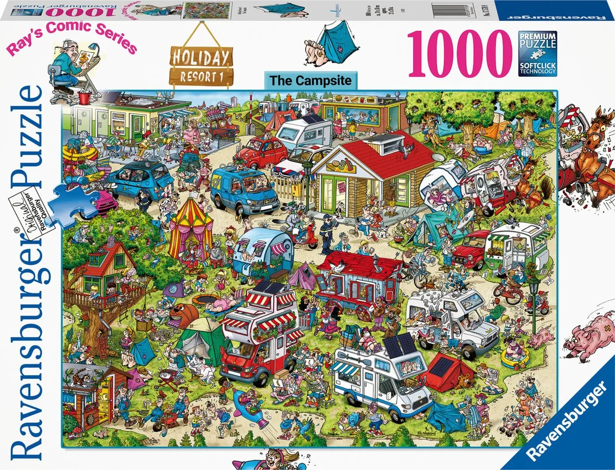 Ravensburger Ray's Comic Series Holiday Resort 1 Legpuzzel 1000 Stuks
