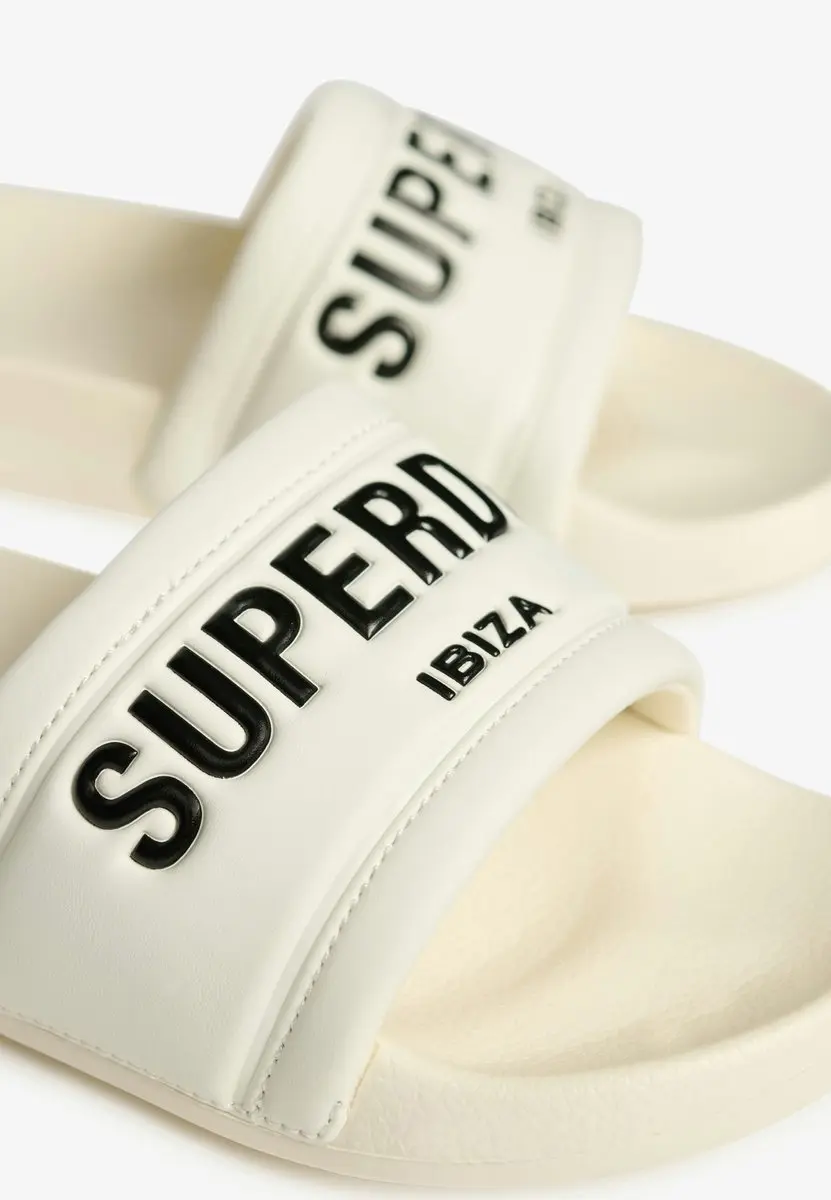 Superdry City Luxe Badslippers Dames - 34 - Off White - afbeelding 3 van 6