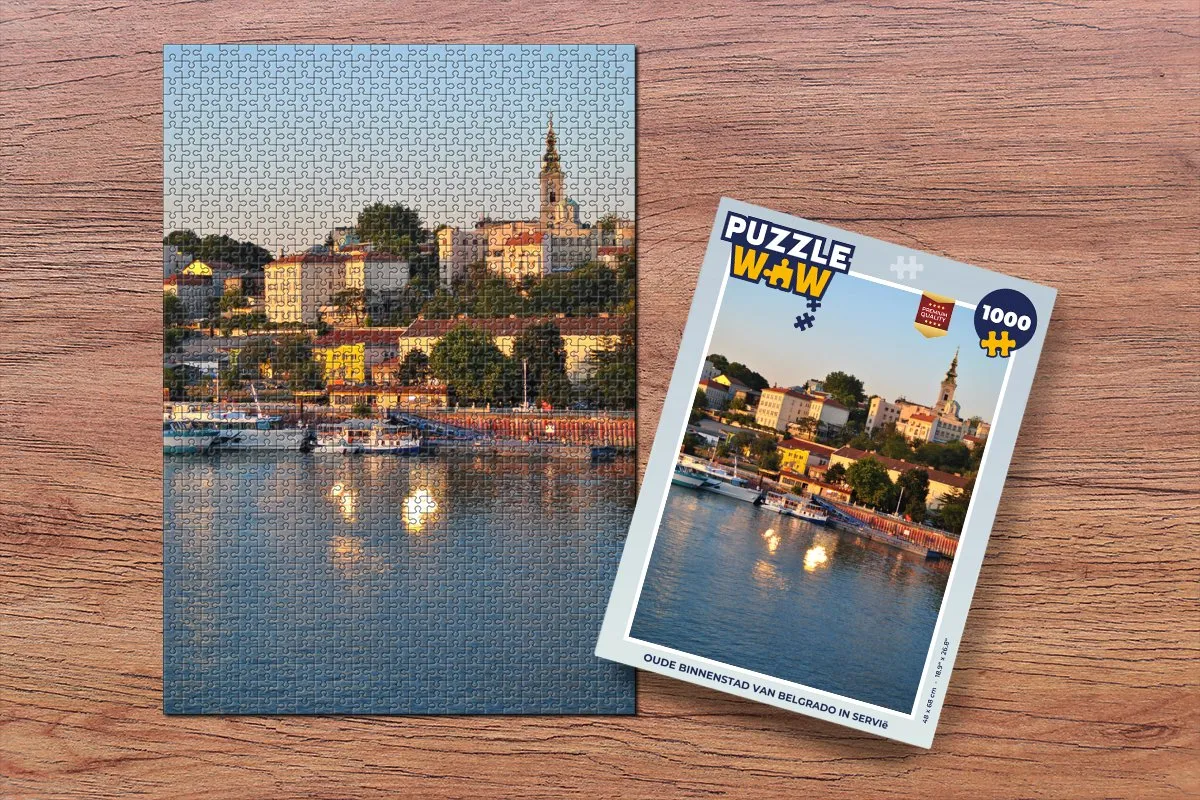 PuzzleWow Legpuzzel Oude Binnenstad Belgrado 1000 Stuks