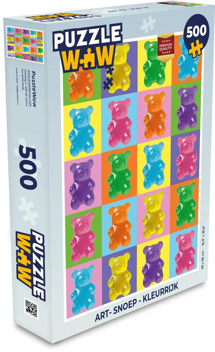 PuzzleWow Gummy Art Legpuzzel 500 Stuks - 8721169400297