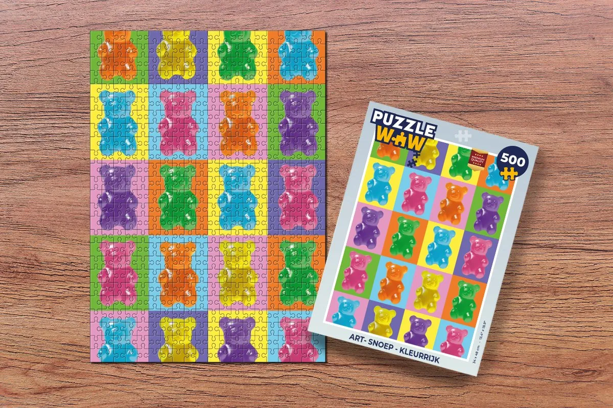 PuzzleWow Gummy Art Legpuzzel 500 Stuks - 8721169400297