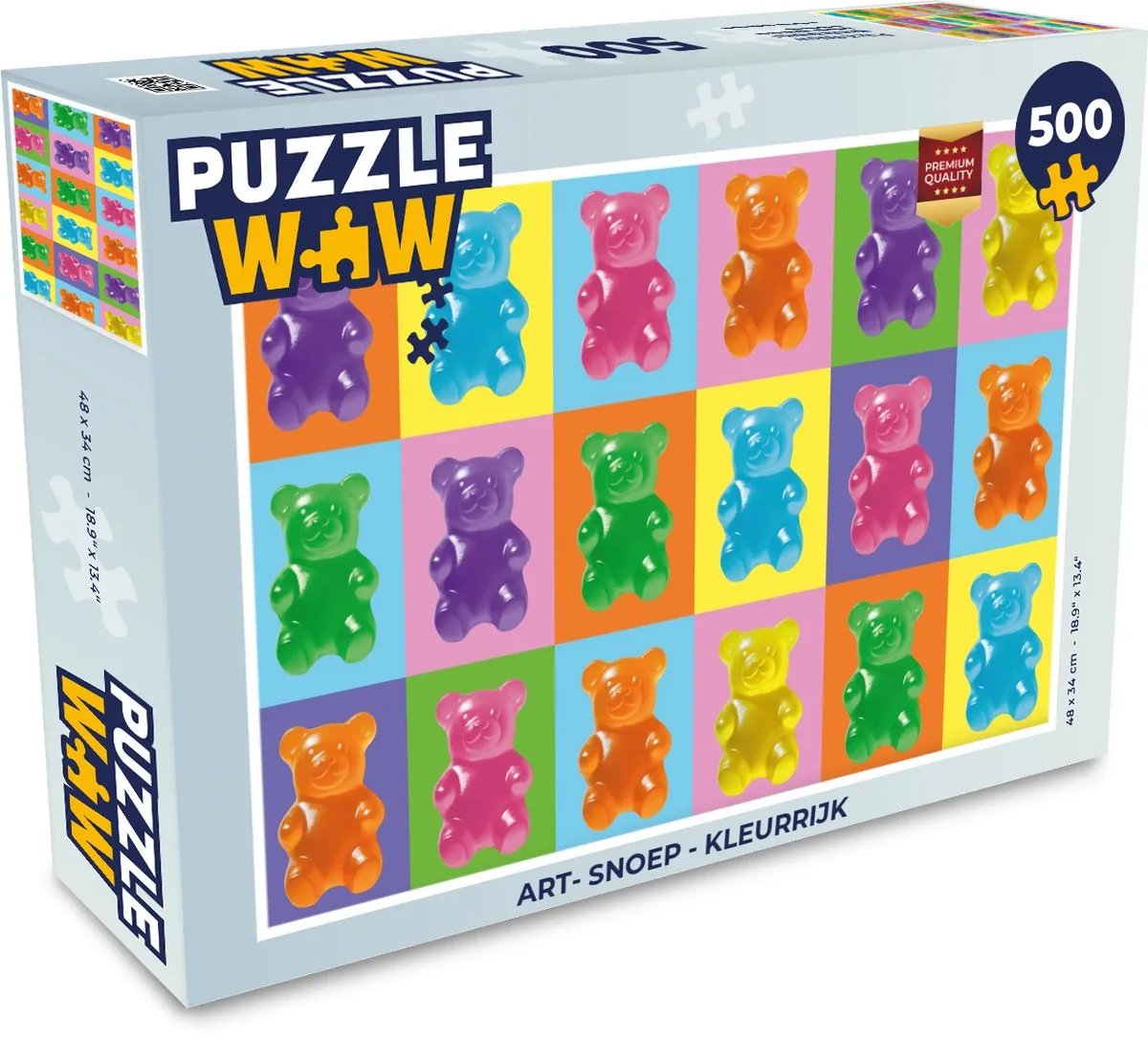 PuzzleWow Gummy Art Legpuzzel 500 Stuks - 8721169400297