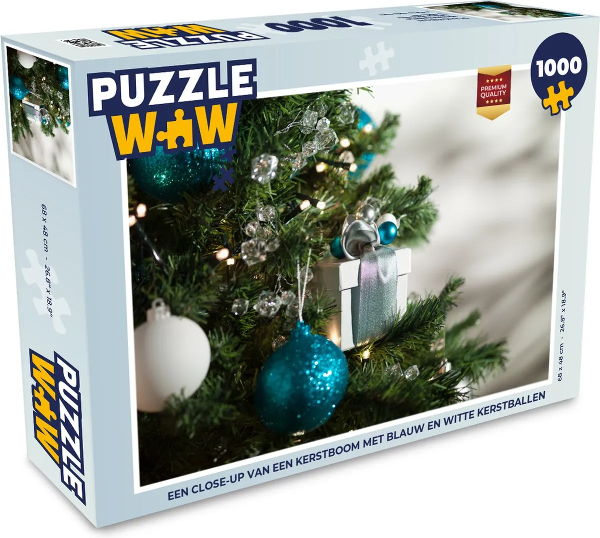PuzzleWow Kerstboom Legpuzzel 1000 Stuks
