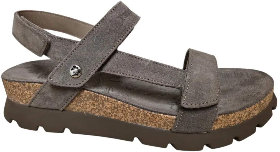 Panama Jack Selma B18 Piedra Stone Sandalen Taupe suède Dames