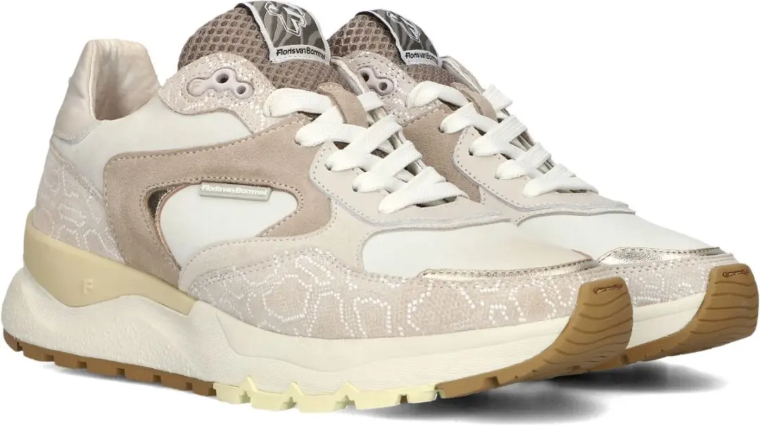 Floris Van Bommel Sfw-10164 Treni Sneakers - Textiel - Dames - Beige - Maat 40