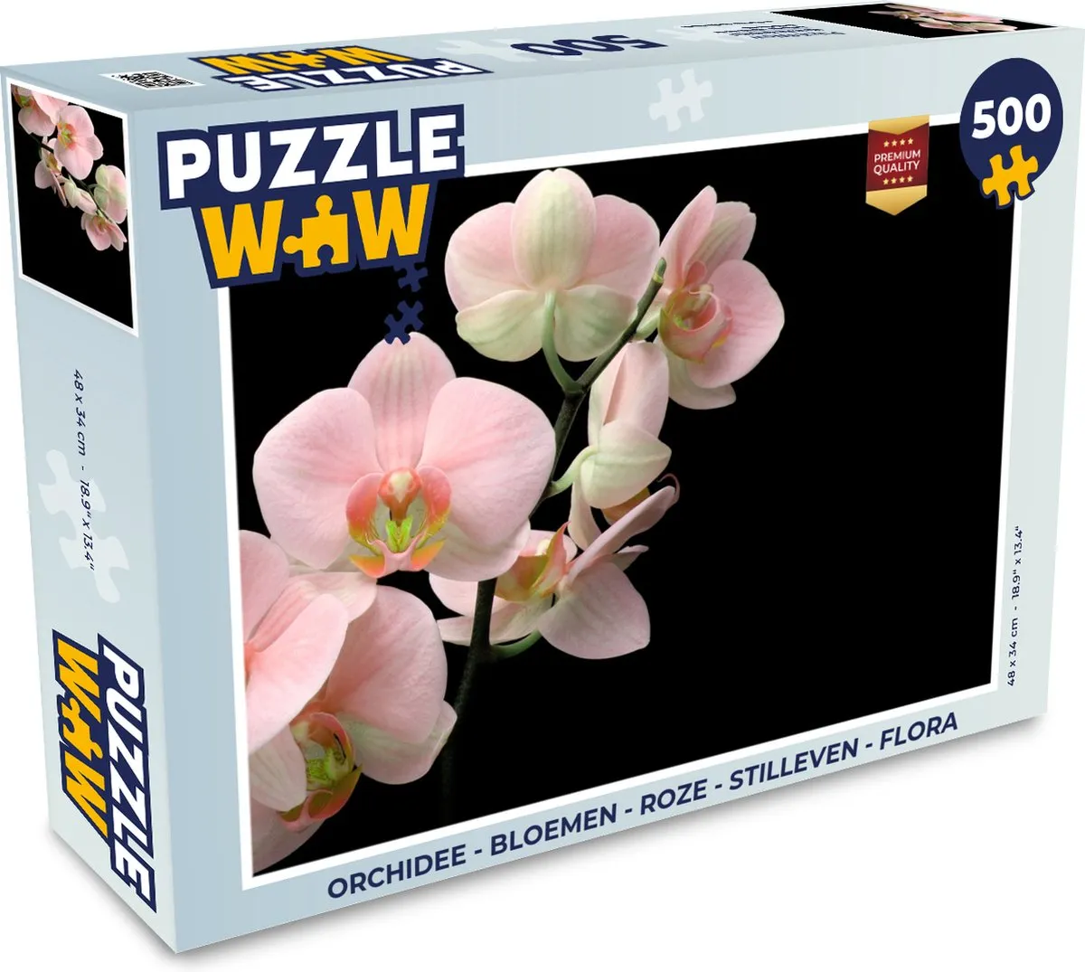 PuzzleWow Orchidee Legpuzzel 500 Stuks - Multicolor