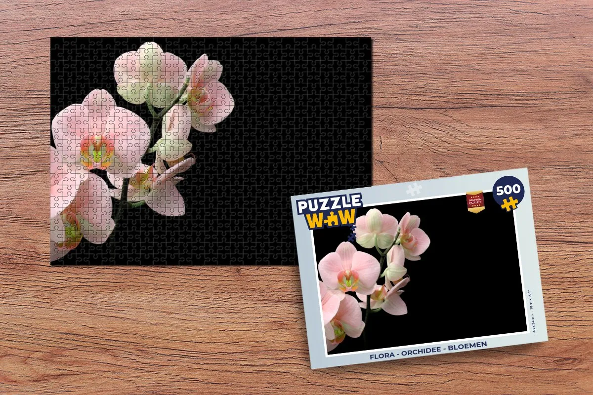 PuzzleWow Orchidee Legpuzzel 500 Stuks - Multicolor