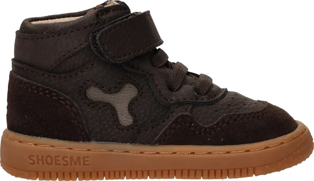 Shoesme donkerbruin basket sneakertje