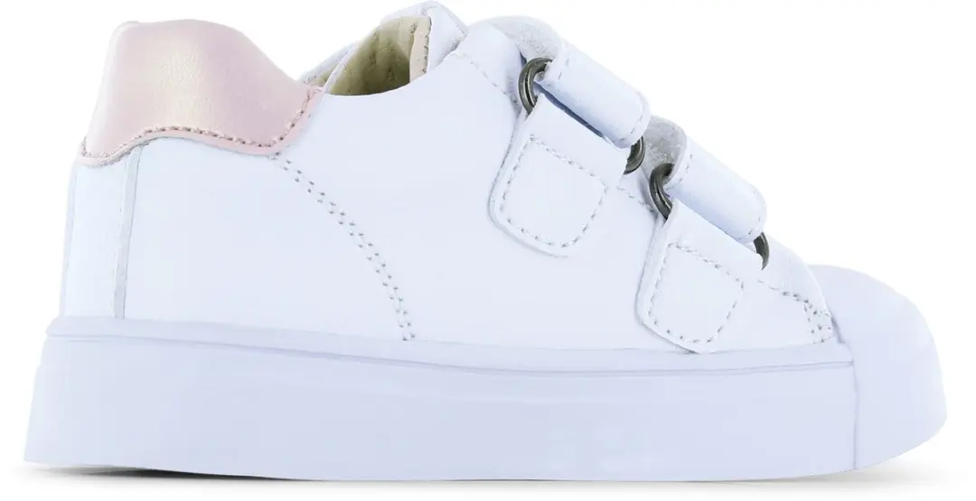 Shoesme Witte Sneaker Roze Glitters - Meisjes - Maat 25 - afbeelding 4 van 6