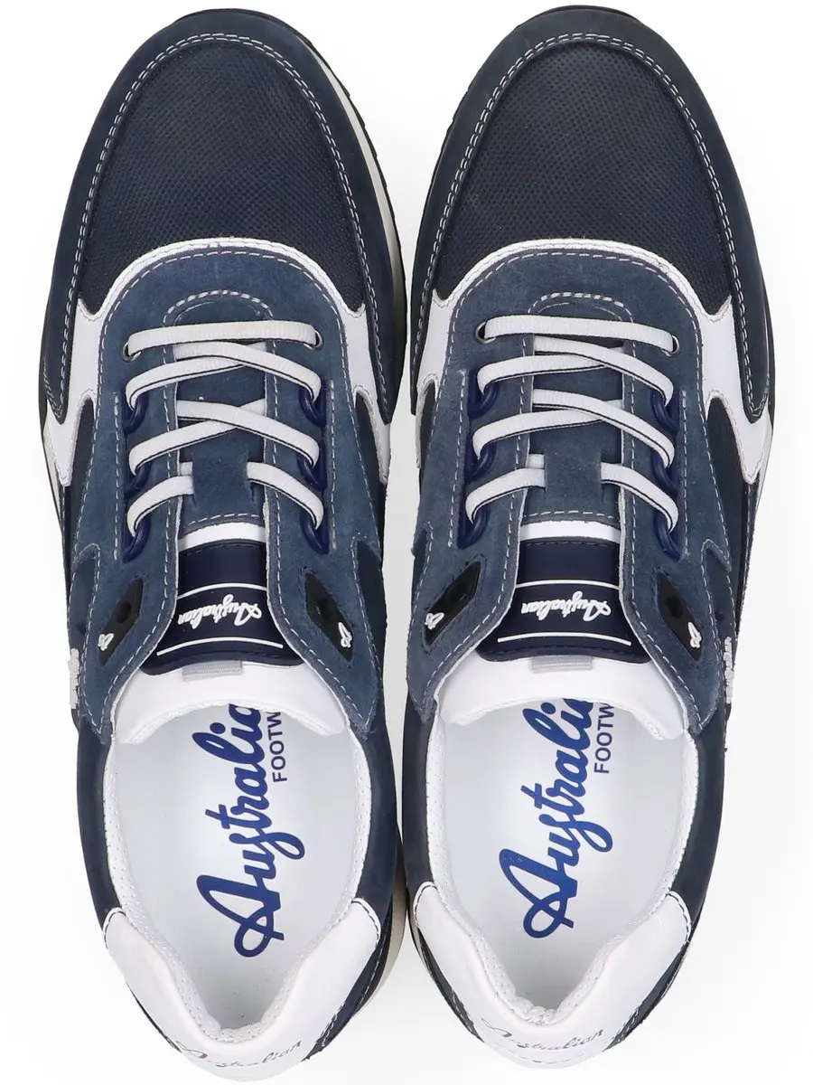 Australian Sneaker Bakersville Blauw Wit