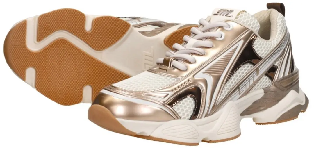 Dames Sneakers Steve Madden Speedster-e Silver Gold Goud - Maat 37 - afbeelding 6 van 6