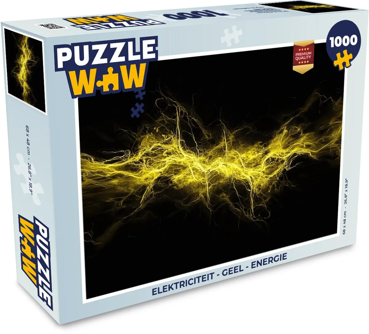 PuzzleWow Energie Legpuzzel 1000 Stuks - Geel