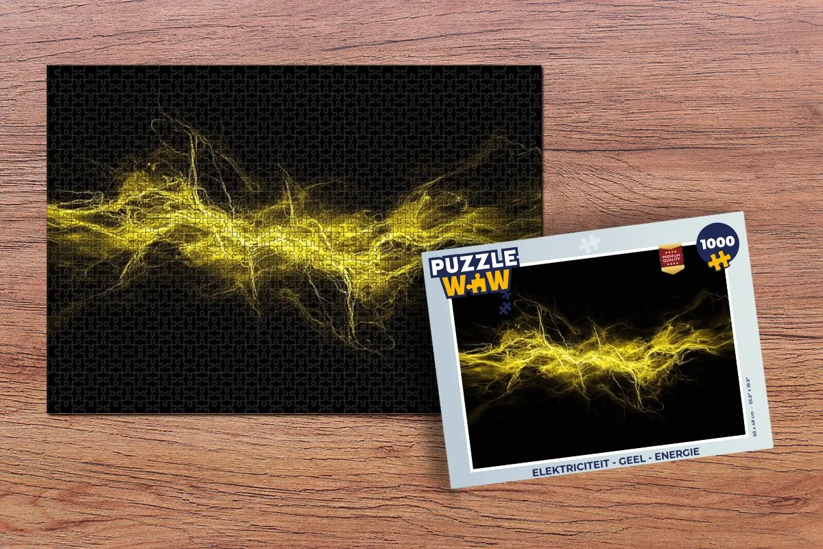 PuzzleWow Energie Legpuzzel 1000 Stuks - Geel
