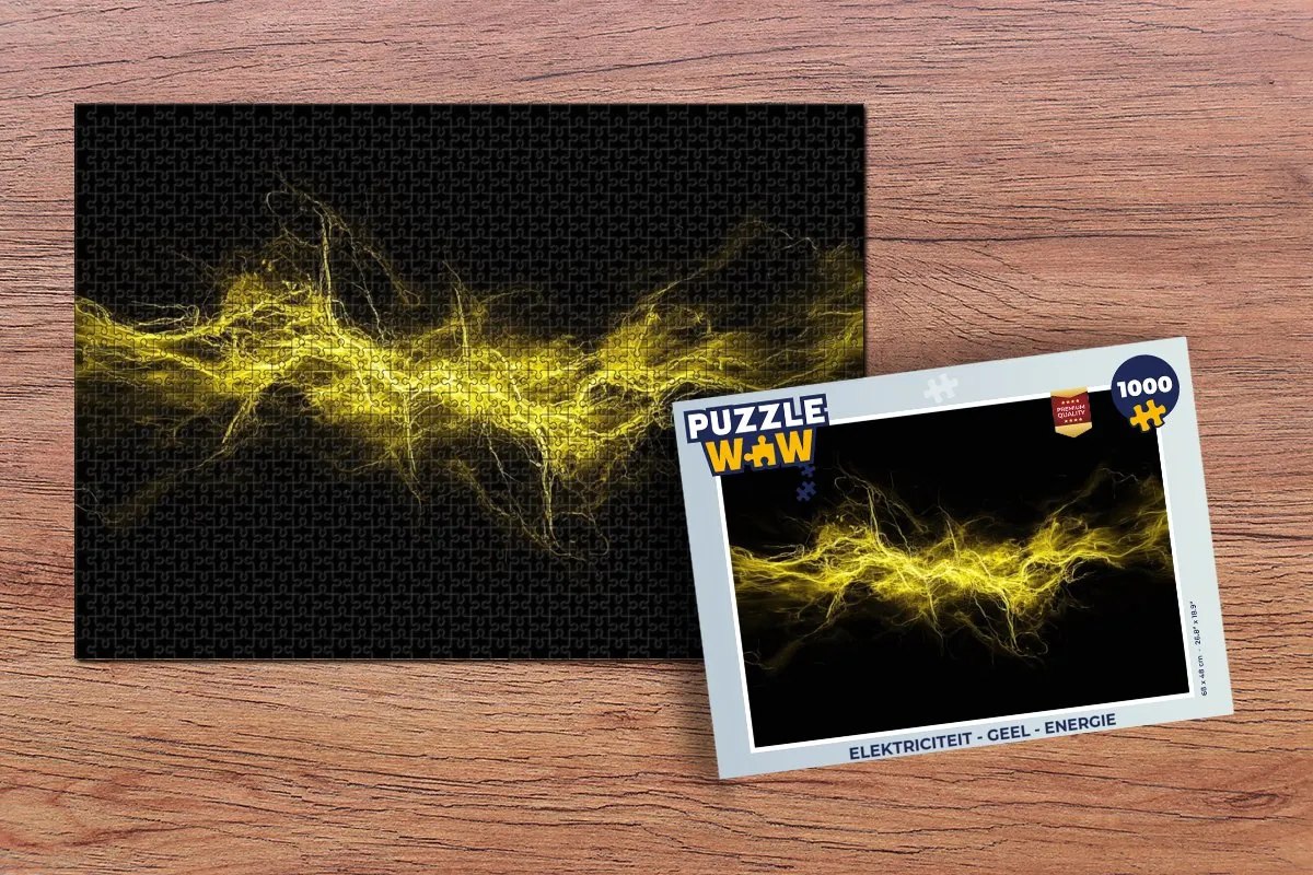PuzzleWow Energie Legpuzzel 1000 Stuks - Geel