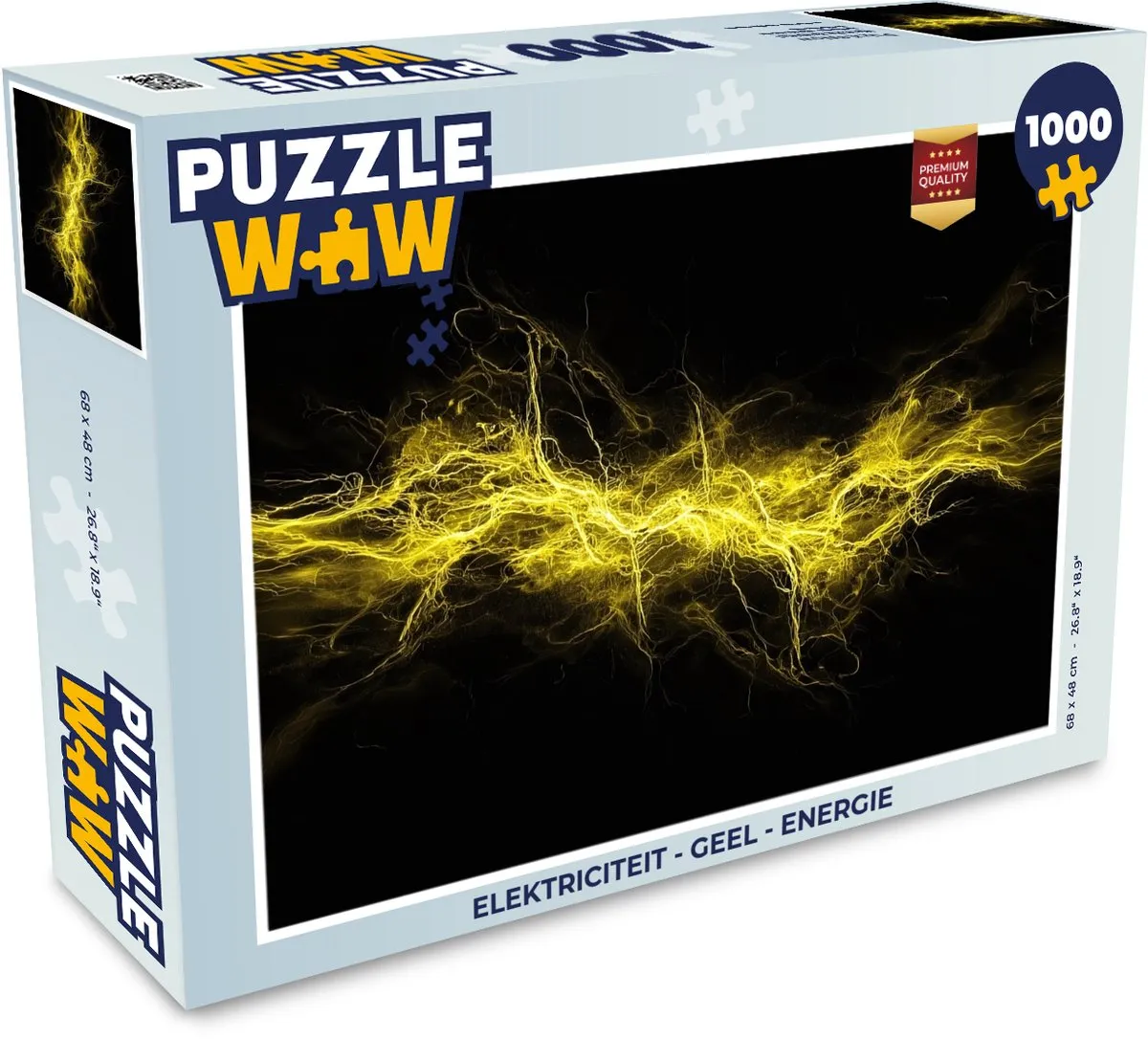 PuzzleWow Energie Legpuzzel 1000 Stuks - Geel