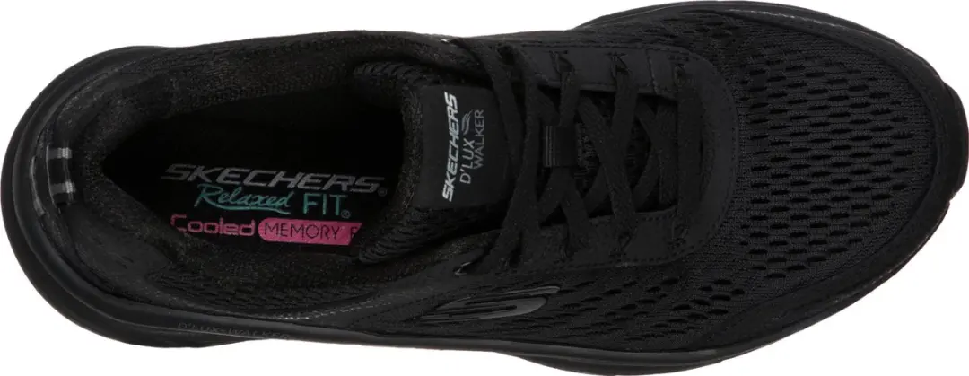 Skechers D'Lux Walker Dames Sneakers 40 - Black - afbeelding 4 van 6
