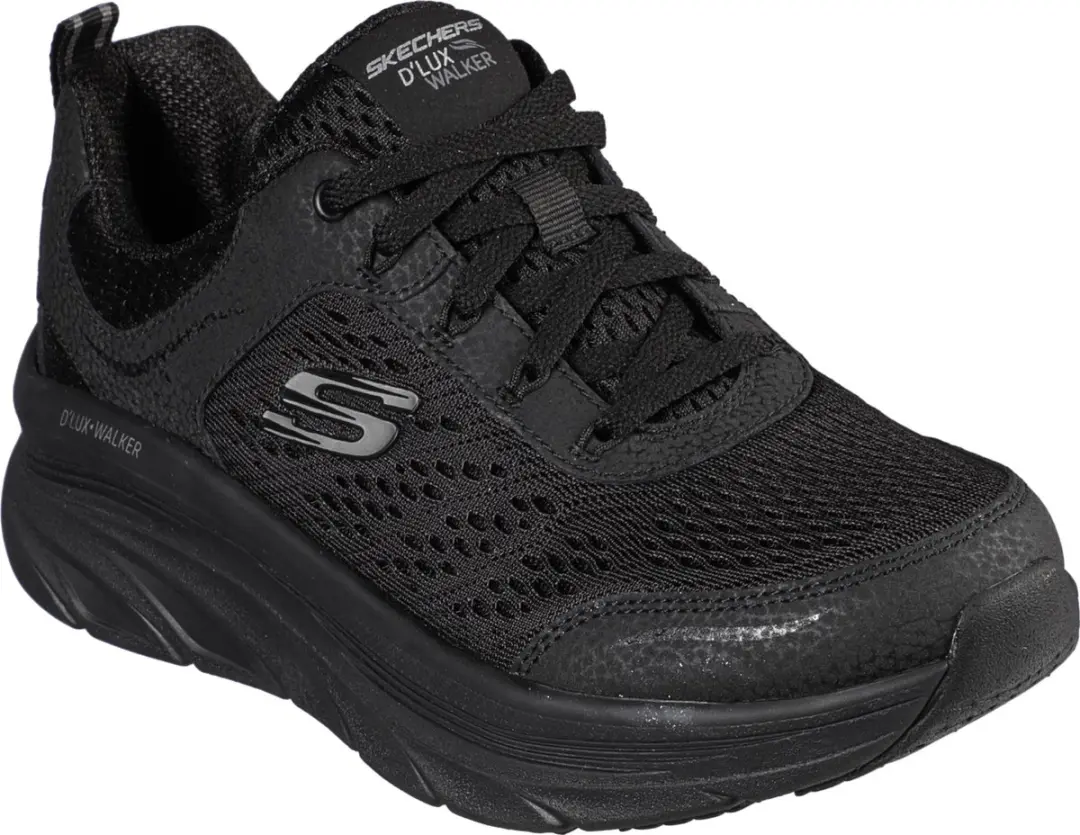 Skechers D'Lux Walker Dames Sneakers 40 - Black - afbeelding 2 van 6
