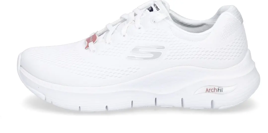 Skechers Arch Fit Big Appeal Dames Sneakers - 41 - Wit/Rood/Donkerblauw - afbeelding 2 van 6