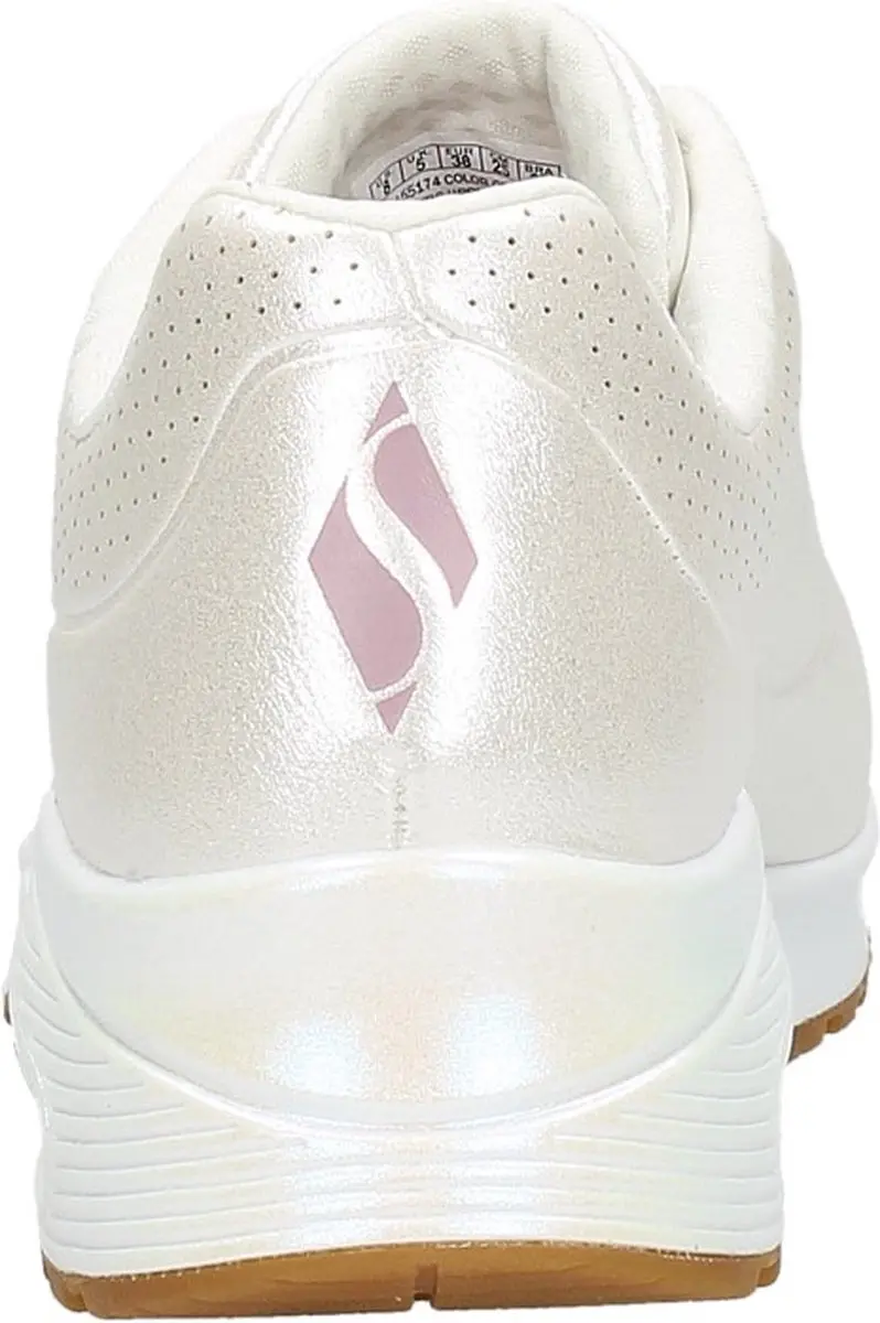 Skechers Uno Pearl Queen Dames Sneakers - Wit - afbeelding 5 van 6