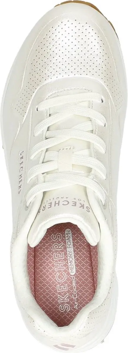 Skechers Uno Pearl Queen Dames Sneakers - Wit - afbeelding 4 van 6