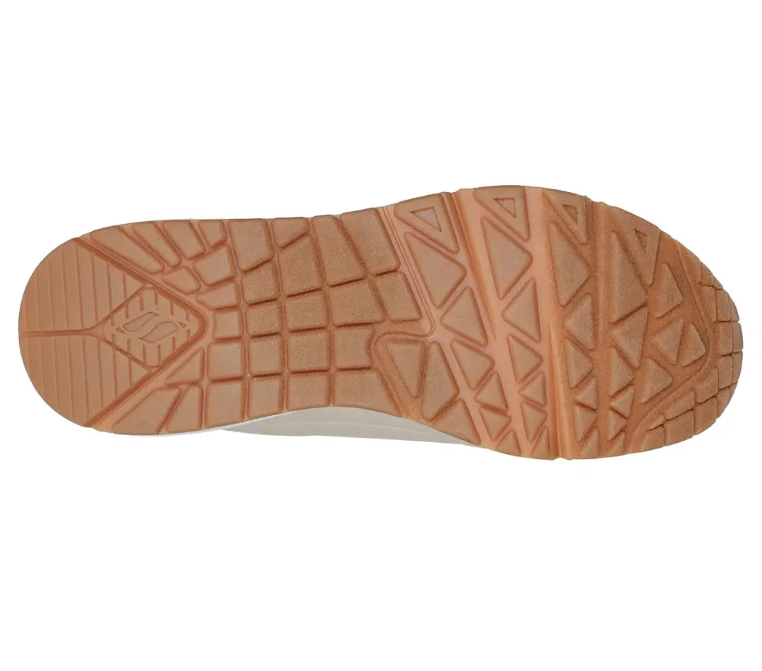 Skechers Uno Shimmer Away Dames Sneakers - Beige - afbeelding 6 van 6