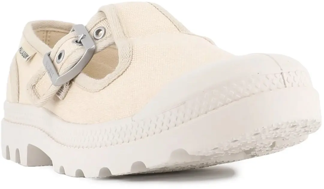 Palladium Pampa M-Jane Washed Damestrainers 38 - Sahara/Wit - afbeelding 4 van 6