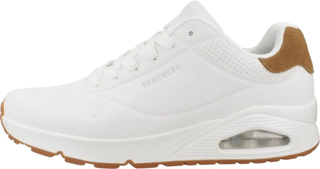 Skechers Uno Suited On Air Heren Sneakers - Wit - afbeelding 2 van 6
