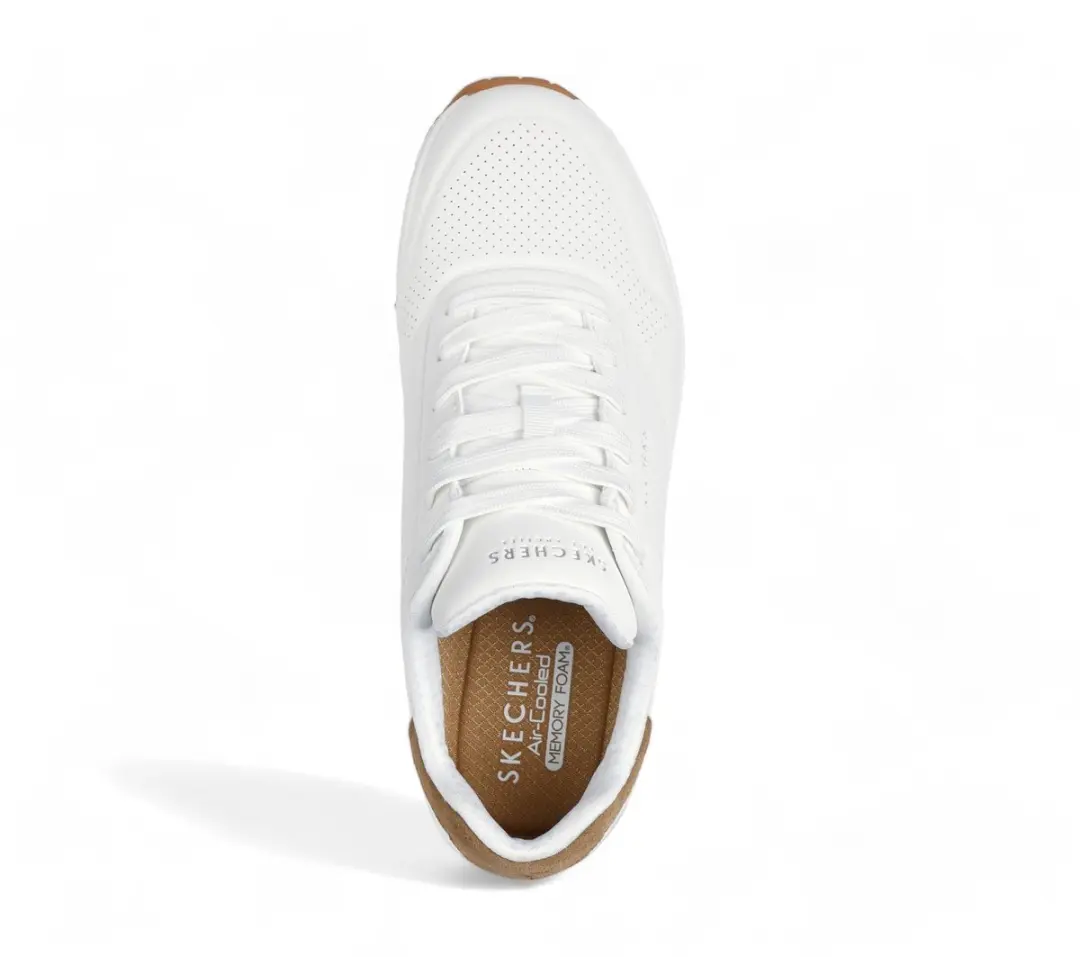 Skechers Uno Suited On Air Heren Sneakers - Wit - afbeelding 6 van 6