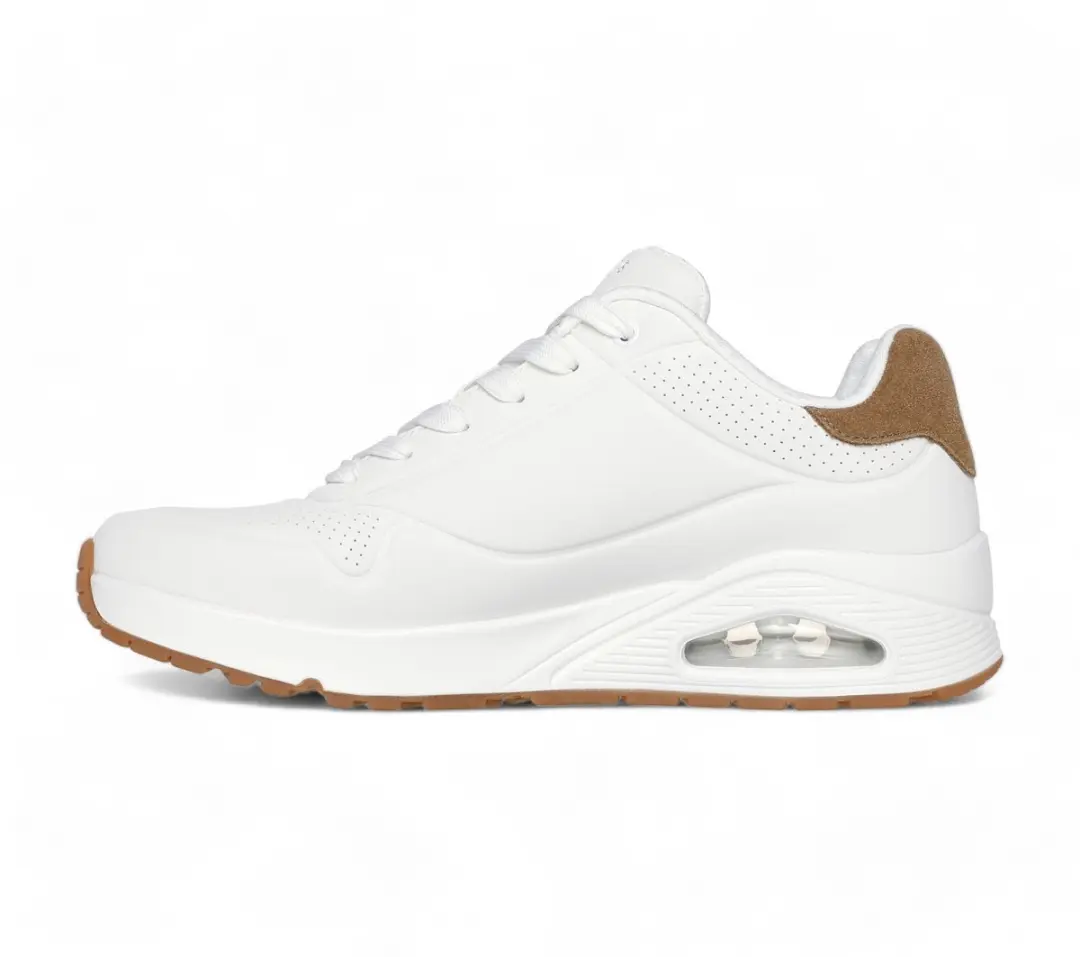 Skechers Uno Suited On Air Heren Sneakers - Wit - afbeelding 5 van 6