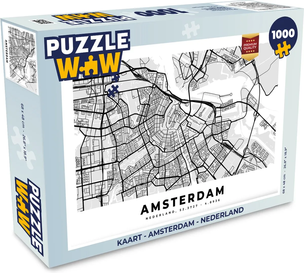 PuzzleWow Amsterdam Legpuzzel 1000 Stuks