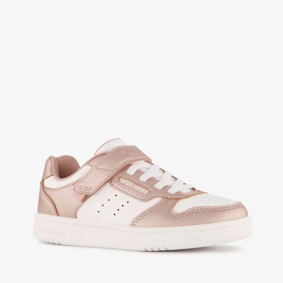 Skechers Quick Street meisjes sneakers roze wit