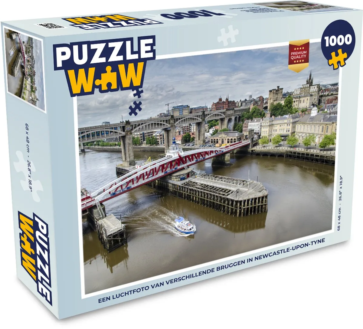 PuzzleWow Legpuzzel Newcastle 1000 Stuks