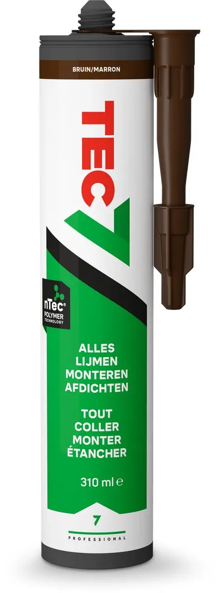 Tec7 Lijm Bruin 310ml - voor Steen