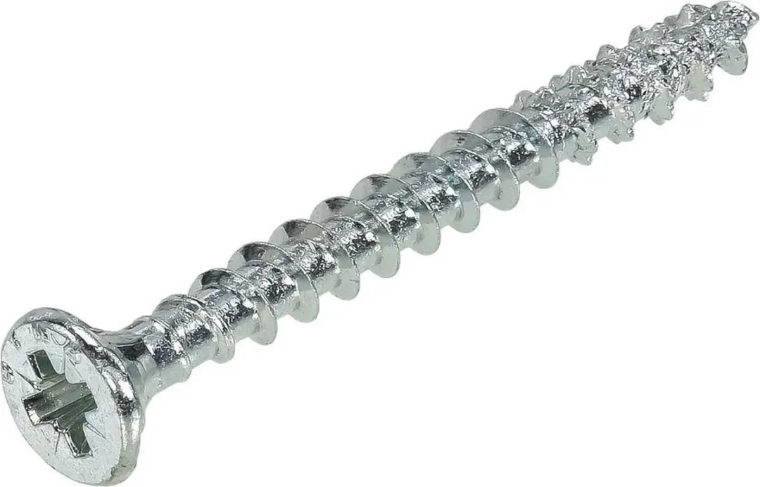 Dynaplus Unischroef POZI 6x50mm - 100 Stuks - Verzinkt - afbeelding 2 van 4