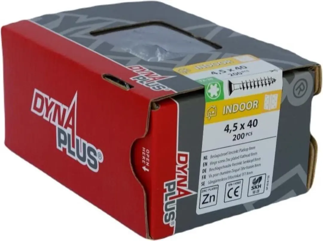 Dynaplus Beslagschroef Torx 20 4,5x40mm - 200 Stuks - Verzinkt - afbeelding 6 van 6