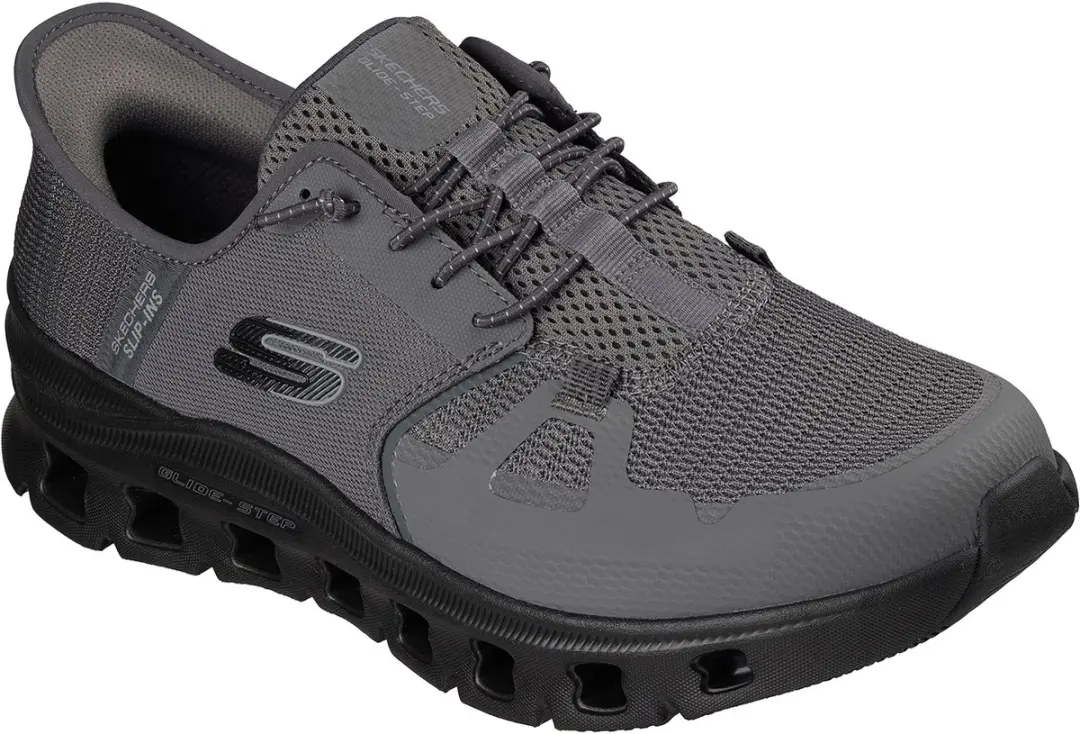 Skechers Heren Glide Step Pro Slip Ins Sneakers Charcoal Black