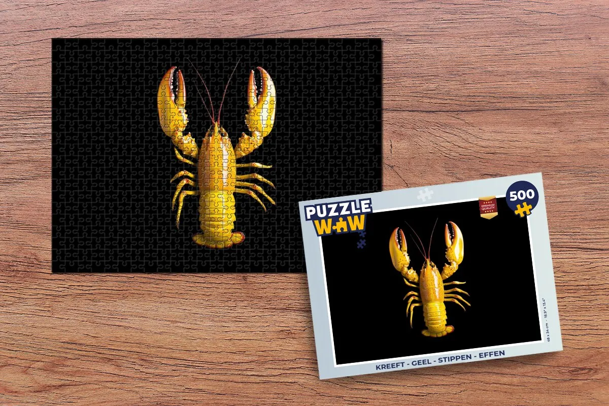 PuzzleWow Kreeft Legpuzzel 500 Stuks - Geel