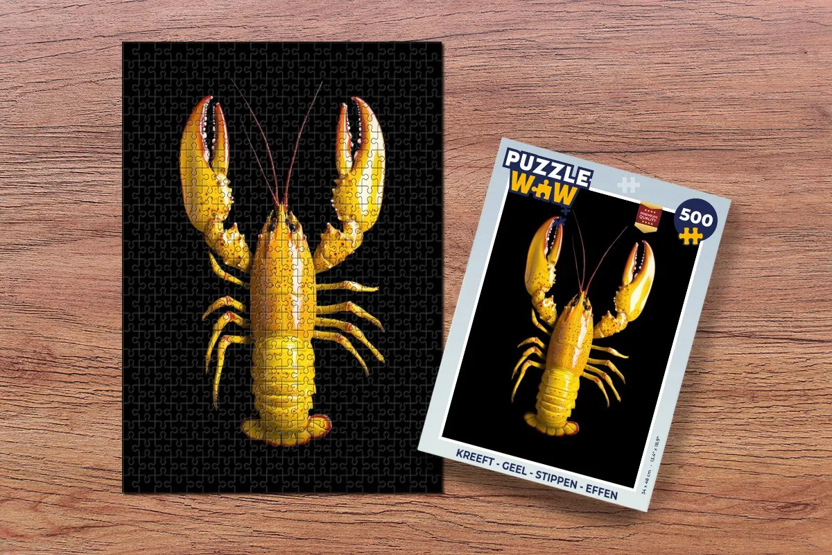 PuzzleWow Kreeft Legpuzzel 500 Stuks - Geel