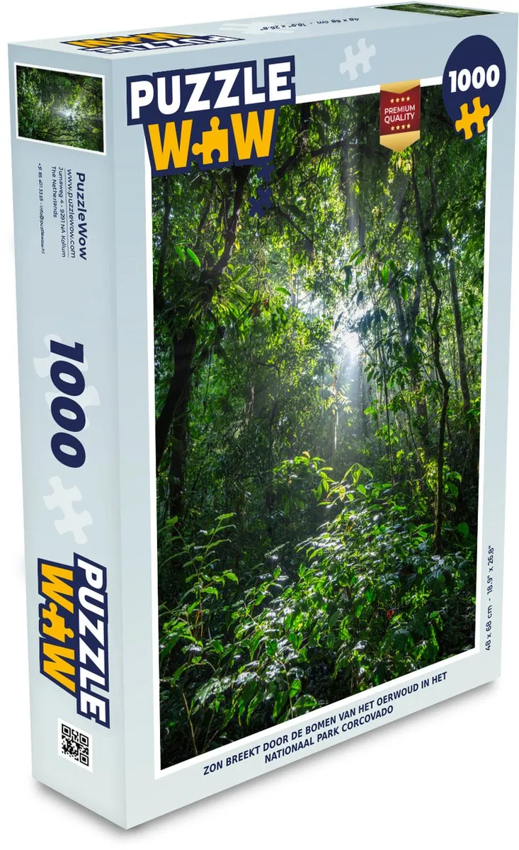 PuzzleWow Legpuzzel Corcovado 1000 Stuks