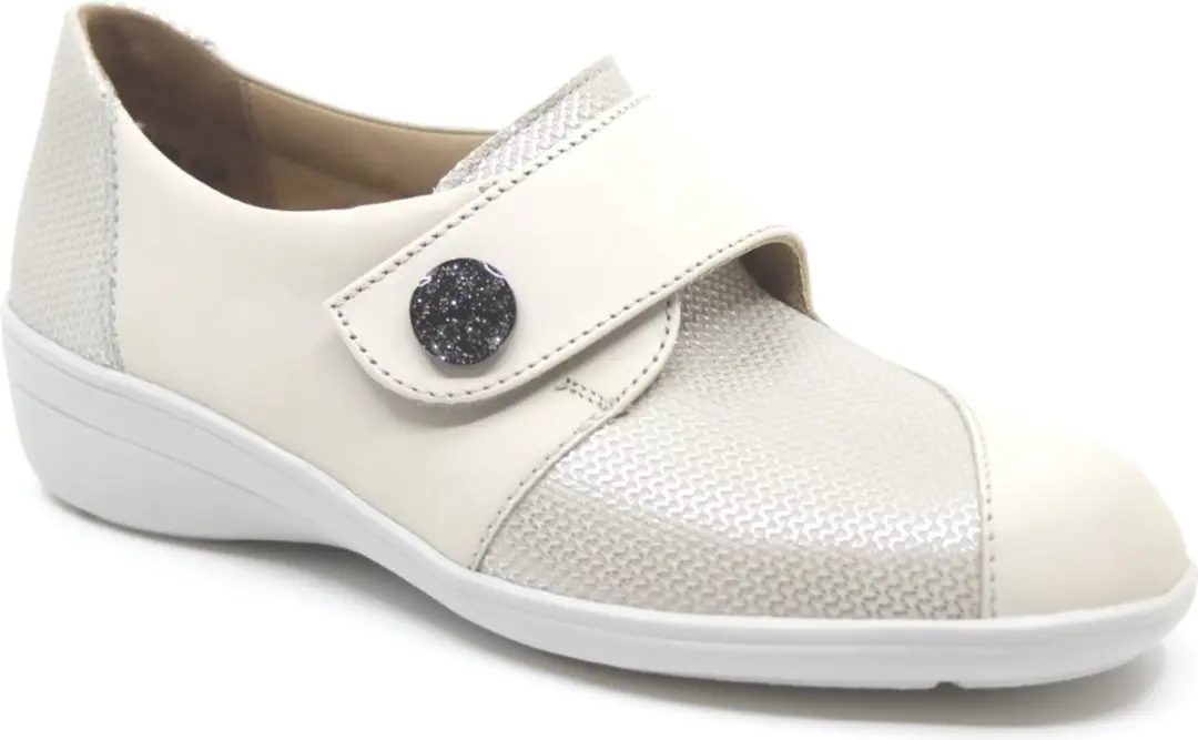 Solidus 26426 Combi Klittenbandschoenen - Beige - Wijdte F