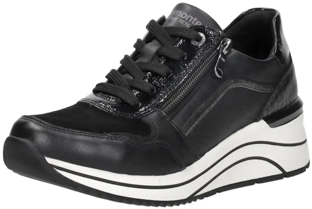Remonte Dames Sneakers Laag - Zwart - afbeelding 5 van 6