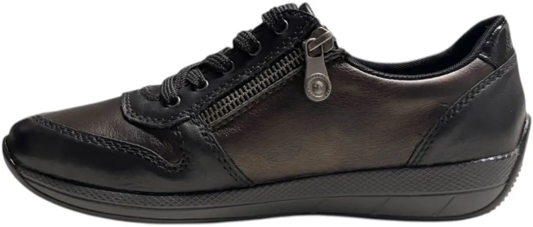 Rieker N1100-25 Dames Veterschoenen - Zwart