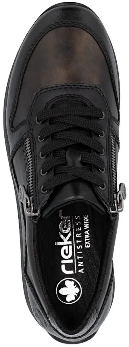 Rieker N1100-25 Dames Veterschoenen - Zwart