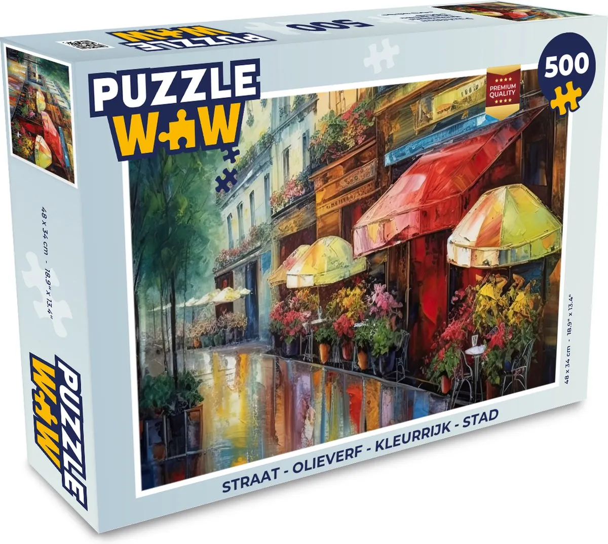 PuzzleWow Straat Legpuzzel 500 Stuks