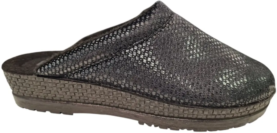 Rohde Zwarte Open Dames Pantoffels