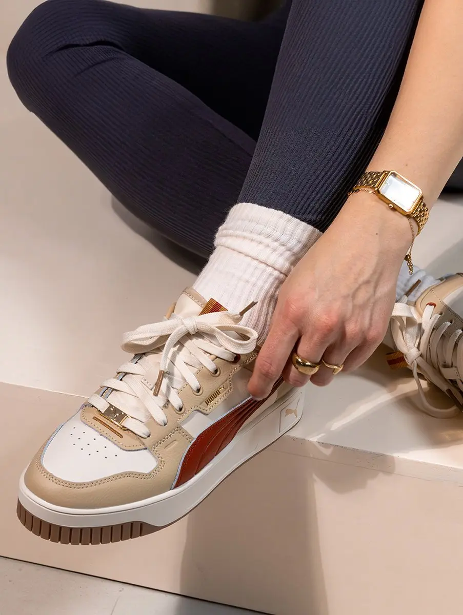 Puma Carina Street Lux Sneakers Laag - Beige - afbeelding 4 van 6