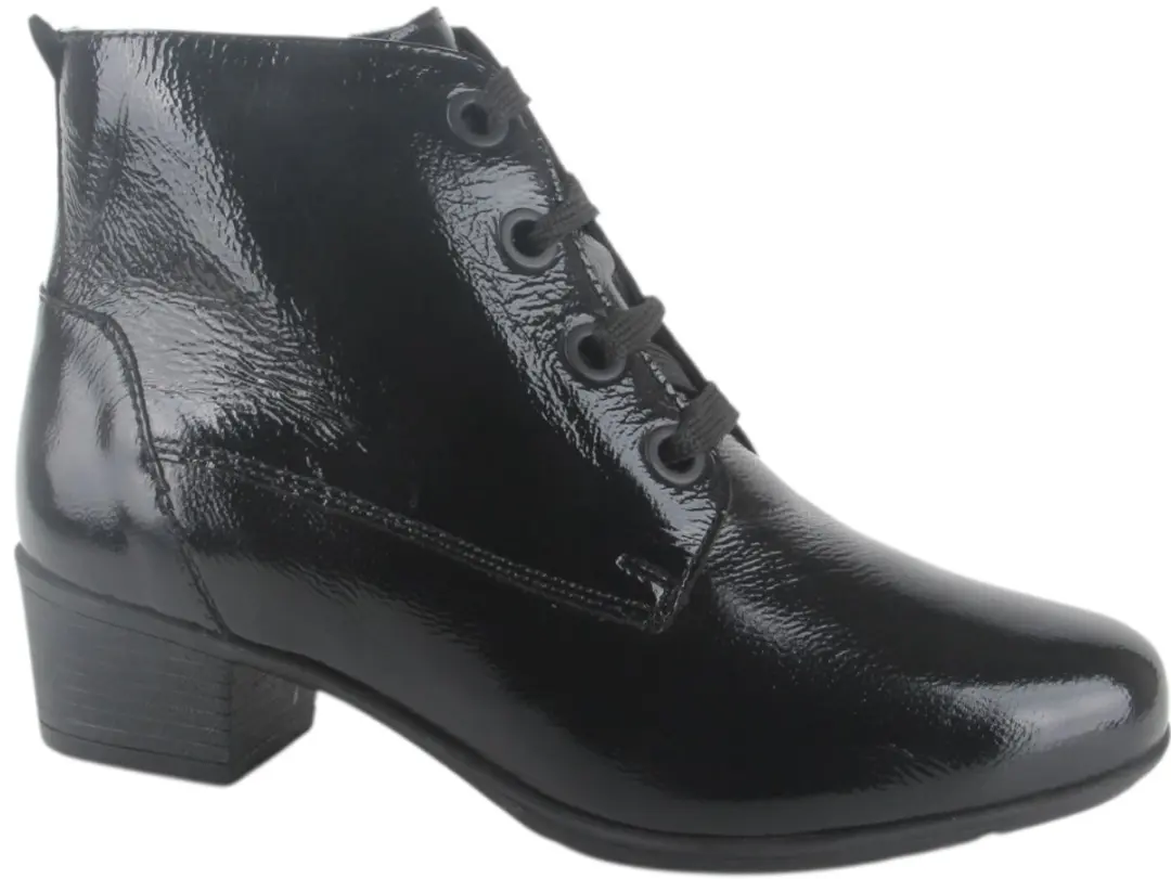 Solidus 35019-01256-K dames veterboots gekleed maat 38,5 (5,5) zwart