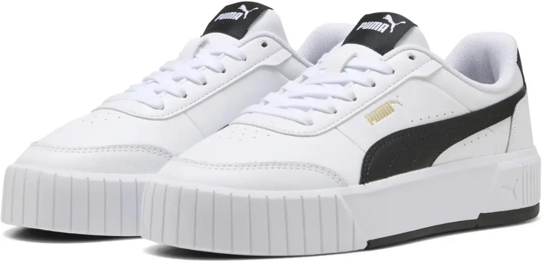 PUMA Carina Mia 402637 Damestrainers - 36 - Wit/Wit - afbeelding 2 van 6