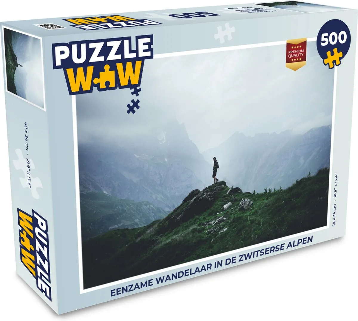 PuzzleWow Zwitserse Alpen Legpuzzel 500 Stuks