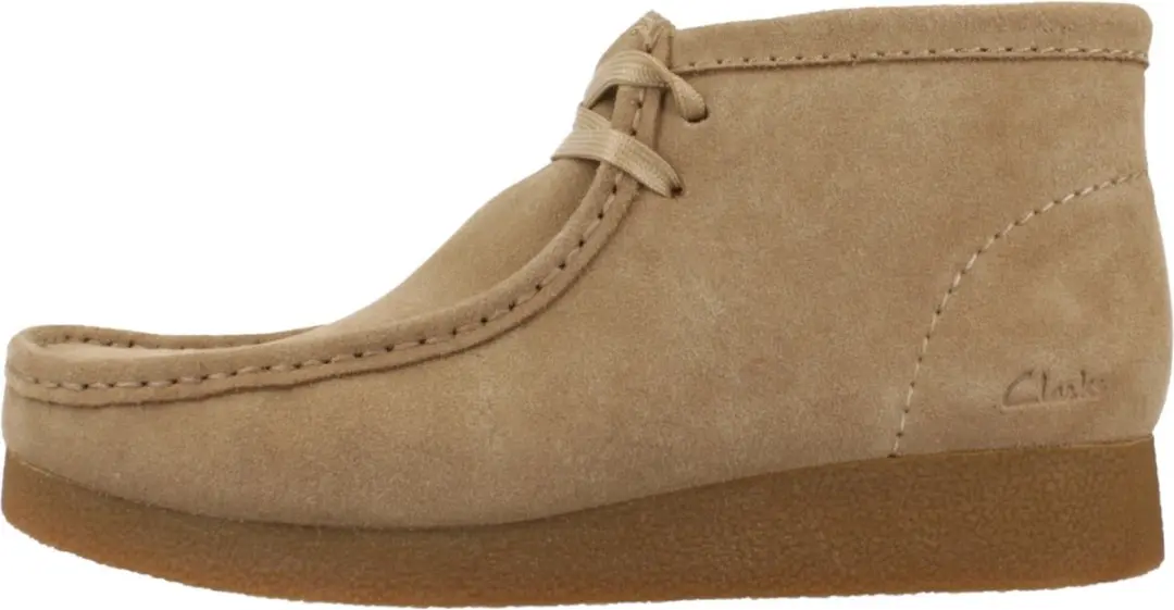 Clarks WallabeeEVOBt Dames Veterschoenen - Suede Bruin